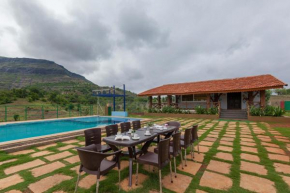 StayVista's Ficus Farms - Mountain-View Haven with Rustic Artsy Interiors, Outdoor Pool, Glasshouse, Home Theatre & Karaoke Delight